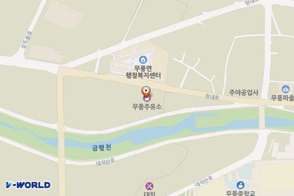 무풍주유소 위치 지도 — 전북특별자치도 무주군 무풍면 현내로 178