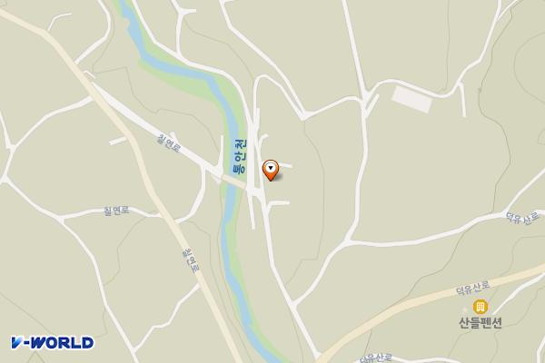 용추계곡 다리건너 공용 이동식화장실 위치 지도 — 전북특별자치도 무주군 안성면  공정리 2430