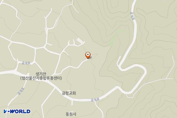 금척마을 위치 지도 — 전북특별자치도 무주군 무풍면  금평리 2202