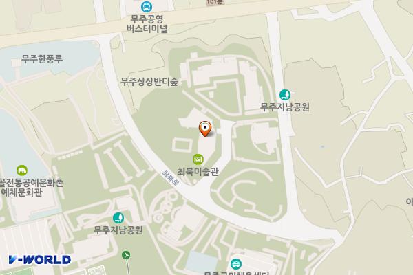 최북미술관 2층 위치 지도 — 전북특별자치도 무주군 무주읍  최북로 15