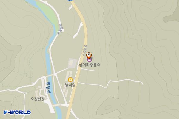 삼거리주유소 위치 지도 — 전북특별자치도 무주군 무풍면 구천동로 412