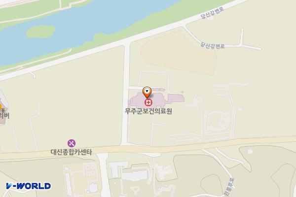 무주군 보건의료원 위치 지도 — 전북특별자치도 무주군 무주읍 한풍루로 413