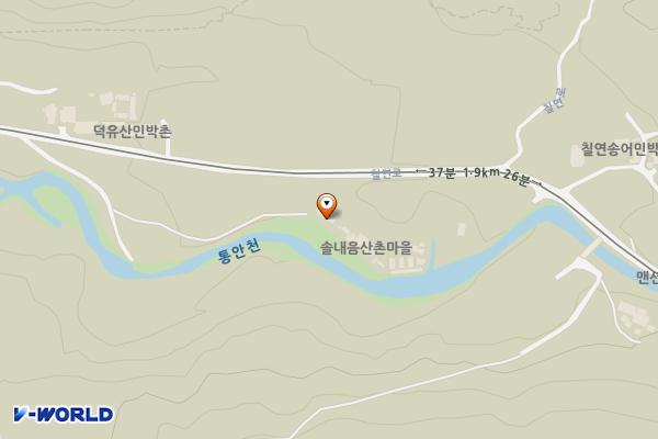 솔내음산촌마을 위치 지도 — 전북특별자치도 무주군 안성면 칠연로 504