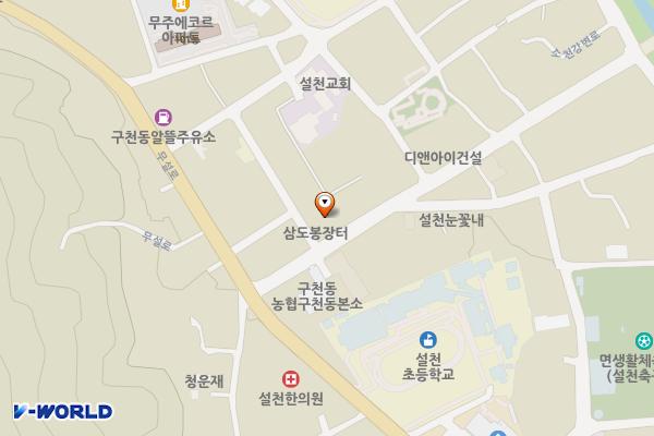 삼도봉장터 위치 지도 — 전북특별자치도 무주군 설천면  삼도봉로11