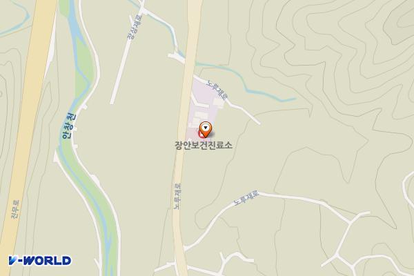 부남면 장안보건진료소 화장실 위치 지도 — 전북특별자치도 무주군 부남면 노루재로 556