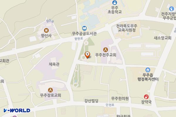 벽천공원(도시공원) 위치 지도 — 전북특별자치도 무주군 무주읍  다양길 5