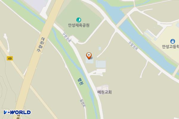 안성면 게이트볼장 2 위치 지도 — 전북특별자치도 무주군 안성면 구량천로 74