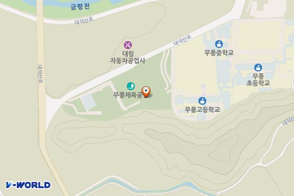 무풍면 게이트볼장 위치 지도 — 전북특별자치도 무주군 무풍면 대덕산로 908