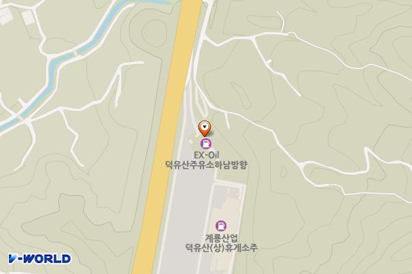 덕유산(하남)휴게소 위치 지도 — 전북특별자치도 무주군 안성면 통영대전고속도로 148