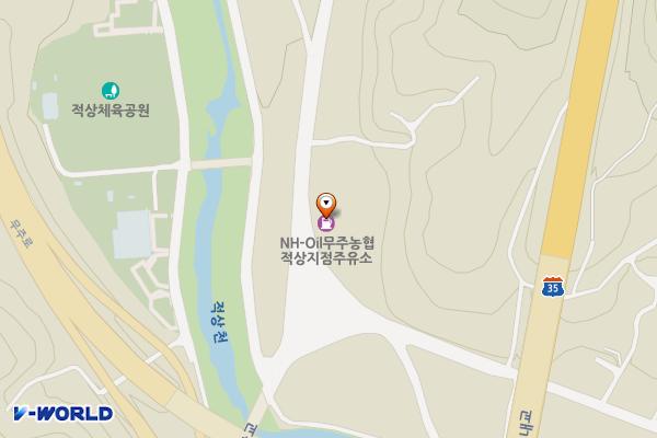무주농협주유소 위치 지도 — 전북특별자치도 무주군 적상면 적상산로 8