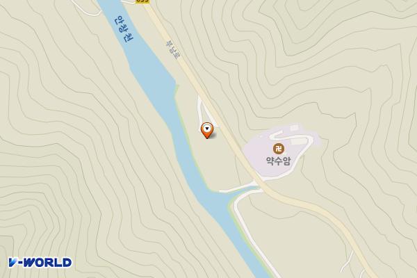 옥녀가든 약수터 가든 옆 이동식화장실 위치 지도 — 전북특별자치도 무주군 부남면  부남로 623