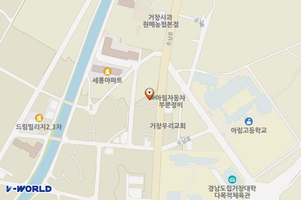 제22주택가 공동주차장 위치 지도 — 경상남도 거창군 거창읍 수남로 2223