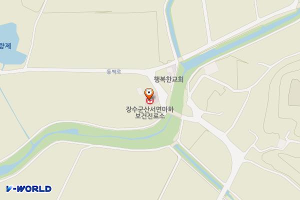 마하보건진료소 화장실 위치 지도 — 전북특별자치도 장수군 산서면 평촌길 6 (마하리, 마하보건진료소)