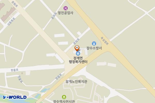 장계면사무소 화장실 위치 지도 — 전북특별자치도 장수군 장계면 한들로 153-3 (장계리, 장계면사무소)