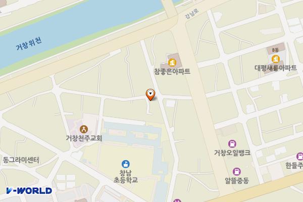 제17주택가 공동주차장 위치 지도 — 경상남도 거창군 거창읍 창남4길 62-3