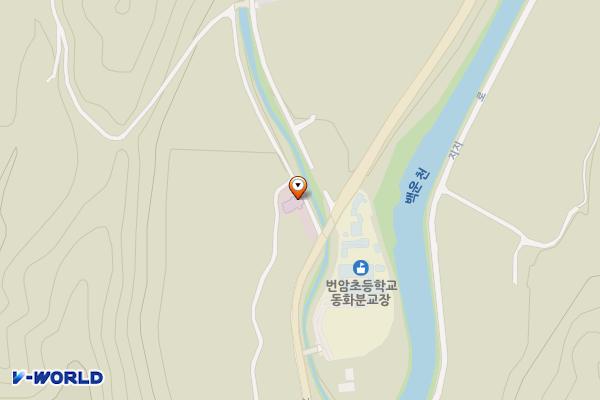 동화보건진료소 화장실 위치 지도 — 전북특별자치도 장수군 번암면 지지로 619 (동화리604, 동화보건진료소)