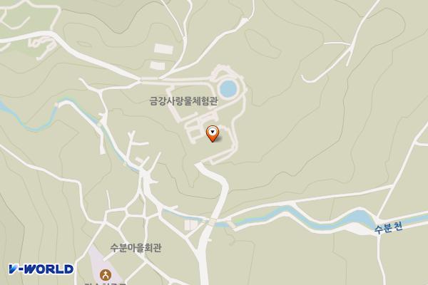 뜬봉샘생태공원 2층화장실 위치 지도 — 전북특별자치도 장수군 장수읍 물뿌랭이길 10-18, 뜬봉샘생태공원조성