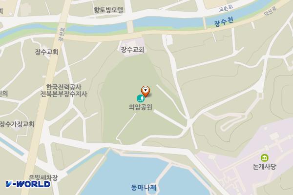 의암전망대 위치 지도 — 전북특별자치도 장수군 장수읍 아건너길 40-7