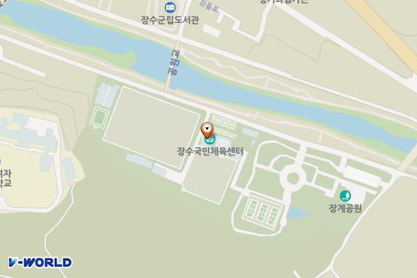 장계체련공원 화장실 위치 지도 — 전북특별자치도 장수군 장계면 체육공원길 40
