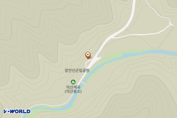 장안산 군립공원 화장실 위치 지도 — 전북특별자치도 장수군 장수읍 덕산리 760