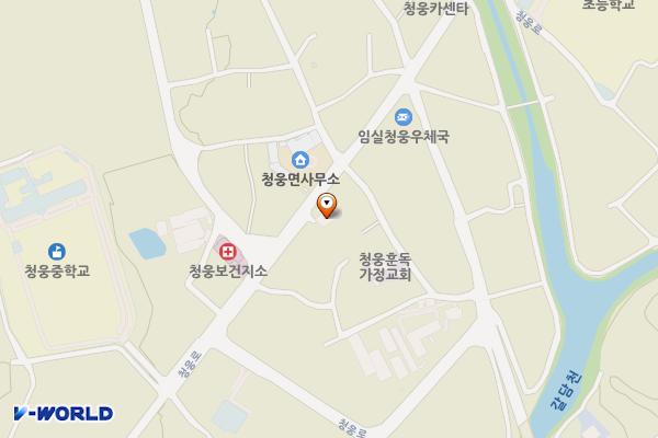 청웅터미널 위치 지도 — 전북특별자치도 임실군 청웅면 청웅로 152