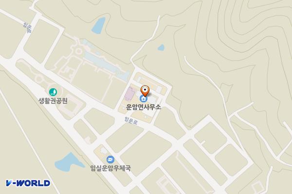 운암면사무소 위치 지도 — 전북특별자치도 임실군 운암면 임운로 1884