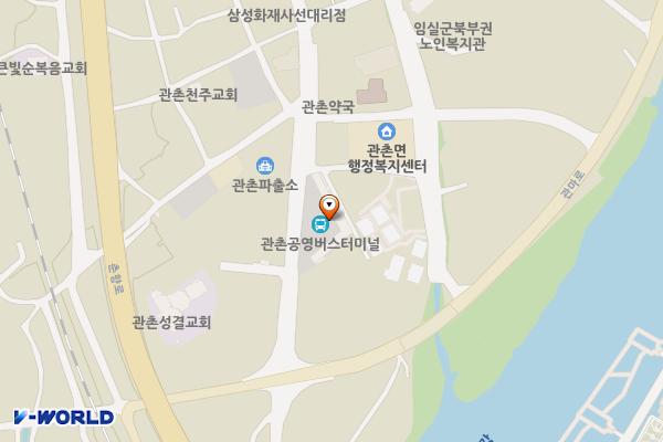 관촌터미널 위치 지도 — 전북특별자치도 임실군 관촌면 사선로 32