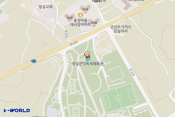 시설사업소4번실외화장실 위치 지도 — 전북특별자치도 임실군 임실읍 호국로1640