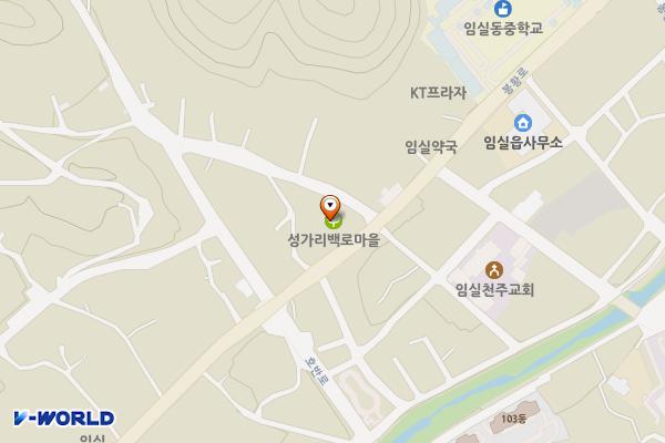 임실문화원 1층 화장실(공연장) 위치 지도 — 전북특별자치도 임실군 임실읍 봉황로 131