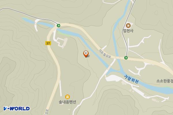 북상 황점 주차장 위치 지도 — 경상남도 거창군 북상면 덕유월성로 1170-12