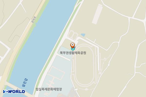 북부권생활체육공원 화장실 위치 지도 — 전북특별자치도 임실군 관촌면 사선2길 122