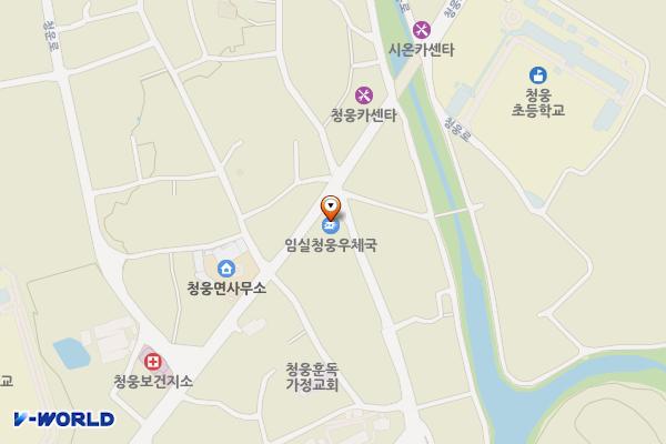 청웅우체국 위치 지도 — 전북특별자치도 임실군 청웅면 구고리 414-3