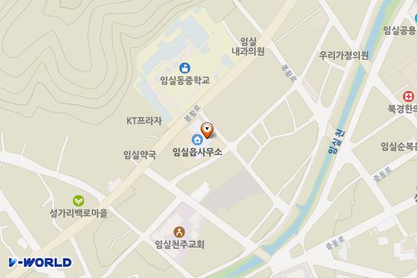 임실읍 행복누리원 2층 위치 지도 — 전북특별자치도 임실군 임실읍 봉황로 144