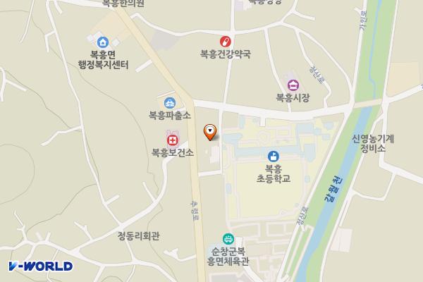 복흥공용터미널 위치 지도 — 전북특별자치도 순창군 복흥면 정산로 6-6