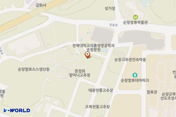 민속마을 화장실(2) 위치 지도 — 전북특별자치도 순창군 순창읍 민속마을길 12-5