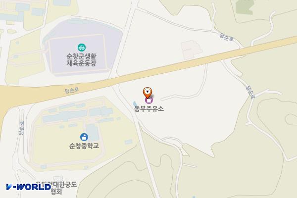 동부주유소 위치 지도 — 전북특별자치도 순창군 순창읍 담순로 1440 (남계리)
