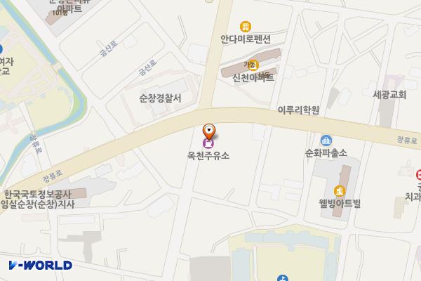 옥천주유소 위치 지도 — 전북특별자치도 순창군 순창읍 장류로 320 (순화리)