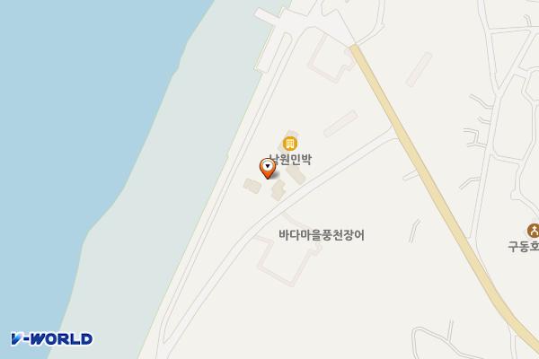 동호해수욕장 (남) 위치 지도 — 전북특별자치도 고창군 해리면 구동호1길 17-19