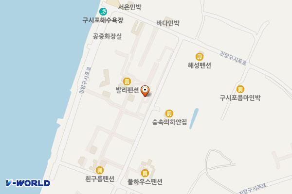 구시포해수욕장 캠핑장 위치 지도 — 전북특별자치도 고창군 상하면 구시포안길 14