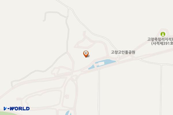 고인돌유적지1 위치 지도 — 전북특별자치도 고창군 고창읍 송암길 170-56