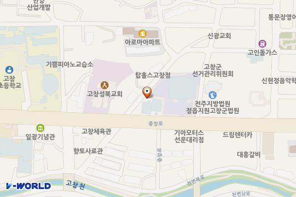 산악자전거공원 위치 지도 — 전북특별자치도 고창군 고창읍 중앙로 292