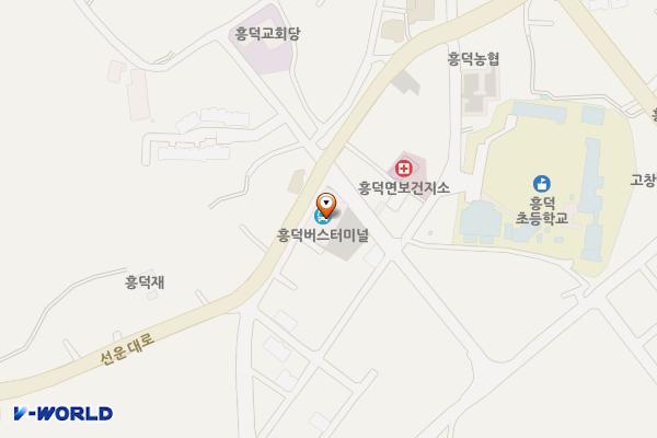 흥덕버스터미널 화장실 위치 지도 — 전북특별자치도 고창군 흥덕면 선운대로 3722