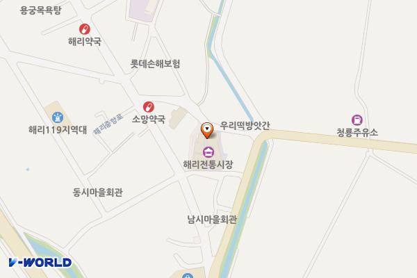 해리전통시장 공중화장실 위치 지도 — 전북특별자치도 고창군 해리면 해리중앙로 64-12
