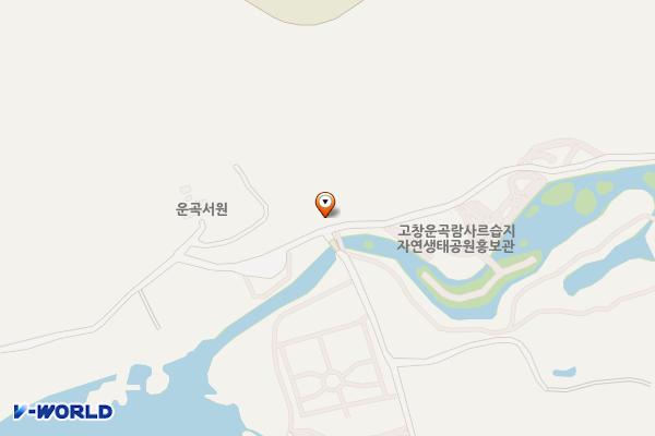 운곡습지 생태공원 화장실 위치 지도 — 전북특별자치도 고창군 아산면 운곡서원길 351