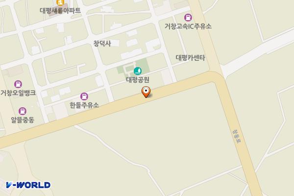 중동주유소~구실내포장마차 주차장 위치 지도 — 경상남도 거창군 거창읍 대평리 947-6