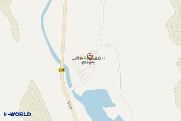 운곡습지 친환경주차장 화장실 위치 지도 — 전북특별자치도 고창군 아산면 운곡서원길 15