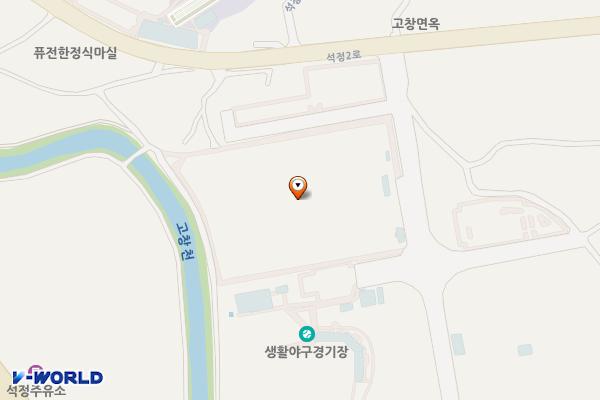 스포츠타운
화장실동 위치 지도 — 전북특별자치도 고창군 월암리 407-2