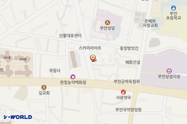 부안 상설시장 주차장 화장실 위치 지도 — 전북특별자치도 부안군 부안읍 서외2길 6-2