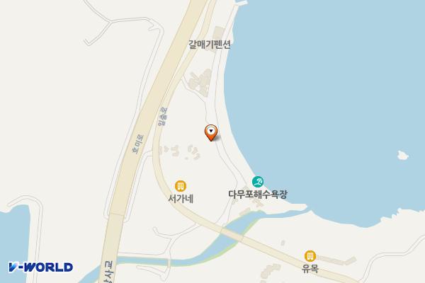 다무포해수욕장 공중화장실 위치 지도 — 경상북도 포항시 남구 호미곶면 고래마을길 13-1