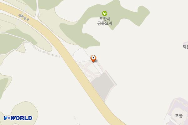 만남의광장 공영주차장 화장실 위치 지도 — 경상북도 포항시 북구 용흥동 산24-3